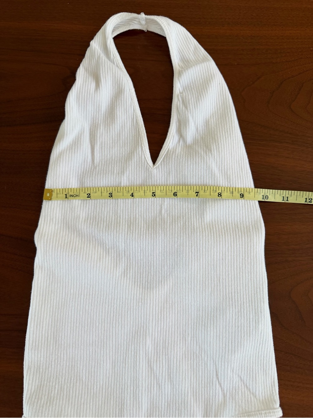 Zara White Ribbed Halter Tank Top - Picture 6 of 9